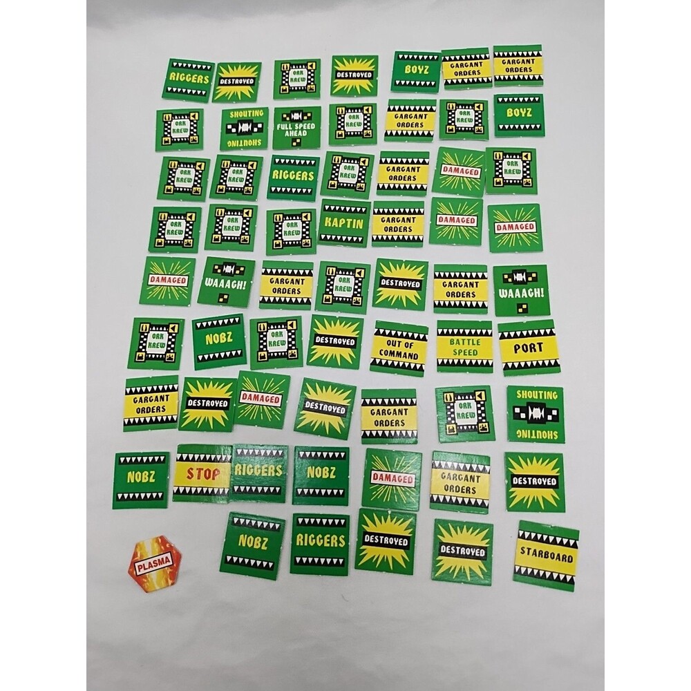 Lot Of (62) Vintage Warhammer 40k Ork Tokens